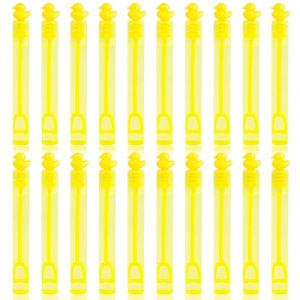 SULOLI 20pcs Bulles de Savon，Mini Tubes de Bulles de Savon-Bâtons à Bulles-Jouets à Bulles pour Anniversaire d'enfant Mariage Halloween Noël et Jeux Exterieur（10.5 * 1.2cm） (Petit Canard Jaune) (SULOLI, neuf)