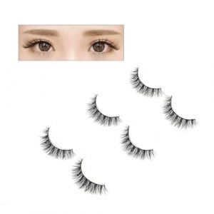 VICASKY 3 paires Faux Cils Naturels Longs et &Eacute;pais Effet Confortables pour Femmes et Filles Extension de Cils Professionnelle pour Maquillage Quotidien et Soir&eacute;e (Micanties, neuf)