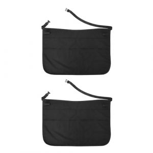 Healifty Lot de 2 Tabliers de Coiffeur Demi-Taille avec Ceinture Ajustable Multiples Poches pour Rangement D&rsquo;Outils Tissu R&eacute;sistant pour Salon de Coiffure Professionnel (Madonna Tied, neuf)