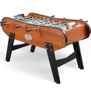 Catenaccio Babyfoot Adulte de Bar en Bois Fonc&eacute; 161x110x95cm &ndash; Baby-Foot de Caf&eacute; avec Monnayeur 1&euro; &ndash; Table de Jeux Robuste, Authentique, Style Bistrot (BABYFOOT VINTAGE, neuf)