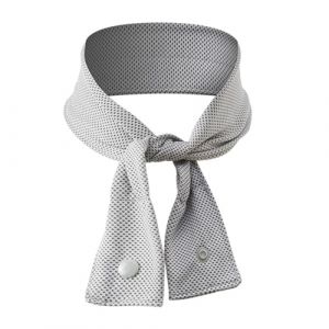 Chien refroidissement collier animal bandana écharpe d'été réutilisable enveloppe de cou de glace respirable pour petits chiens moyens de sueur confortable Gris (kilnbright, neuf)