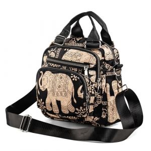 LaRechor Sac Bandouli&egrave;re pour Femme avec Multi Poches Sacs Port&eacute;s &eacute;paule Petit Sac &agrave; Dos Sacoche de &Eacute;l&eacute;phant en Nylon (LaRechor Sacs, neuf)