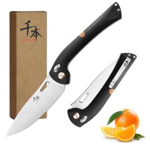 SENBON 440 aiguis&eacute; pliant couteau universel G10 poign&eacute;e couteau &agrave; fruits Camping Outdoor back clip couteau &agrave; fruits portable (Senbon, neuf)