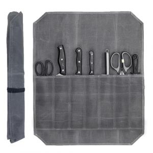 Sac a Couteaux avec 7 Compartiments, Trousse à Couteaux, Malette Couteaux, Malette Couteaux Professionnel Vide, Malette a Couteau, Pochette Couteaux, Etui Couteau, pour le Camping, la Randonnée (Ldxomgr, neuf)