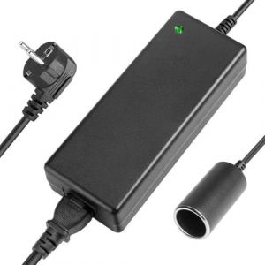 Adaptateur Allume Cigare Prise Secteur, 120W Adaptateur 230V en 12V 10A, Alimentation Transformateur Allume-Cigare de Voiture Adaptateur d'alimentation pour Réfrigérateur, Compresseur d'air (AROMELIVII STORE, neuf)