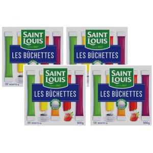 B&ucirc;chettes de sucre Saint Louis 4g x 125 - coffret de 500g - Lot De 4 - Vendu Par Lot - Offre Sp&eacute;ciale (Maxi&Mini, neuf)