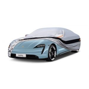 Holthly Bache Voiture Extérieure pour Porsche Taycan, Taycan 4S (2019-2024), Housse Voiture Personnalisée Imperméable, Respirante, Bâche Voiture Protection Totale Toutes Saisons, Argent (Hangzhou Hanrong Trading Co., Ltd., neuf)