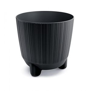 Prosperplast DRF170N-S433 Pot de fleurs cannel&eacute; - 17 x 16,8 cm - Pots de fleurs d'int&eacute;rieur - D&eacute;coration d'int&eacute;rieur - Mignon - Anthracite (EFI Global Store FR, neuf)