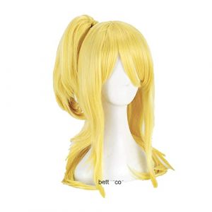 Wig For Fairy Tail Lucy Heartfilia Cosplay Wigs Long Golden Heat Resistant Synthetic Hair Wig + Wig Cap LongStraight (good stuff A, neuf)