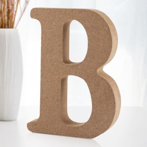 Darryy Lettres Décoratives Bois, Lettre Bois 10cm, Lettre en Bois Decorative Scrabble, Lettres de Scrabble - Idéal pour la Décoration D'intérieur et les Occasions Spéciales (B) (DEILI, neuf)