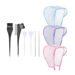 Muuookka Kit de Teinture de Cheveux avec Bonnet Décolorant, Bonnets de Mèches, Kit de Mèches avec Crochets (STARYAND LTD, neuf)