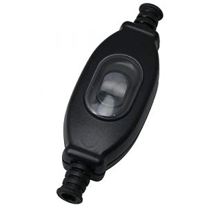 Interrupteur Interm&eacute;diaire Interrupteur Etanche Interm&eacute;diaire On/Off Ligne Line Cordon Interrupteur Interrupteur &agrave; Bascule Convient Pour La Lampe De Chambre &agrave; Coucher Pour Espace Ext&eacute;rieur Noir (fo shan nan hai jia li xin mao yi shang hang, neuf)