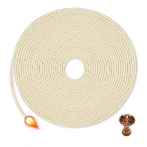 GIDWRIY Meche Lampe &agrave; Huile Ronde 3 MM,Meche Bougie Coton Tress&eacute;,Tempete Meche Lampe a Petrole Ancienne,M&egrave;Che pour Bruleur &agrave; Alcool,M&egrave;Che Remplacement pour Br&ucirc;leur Huile,M&egrave;Che en Fibre de Verre (GOLDEN COVE 2025, neuf)