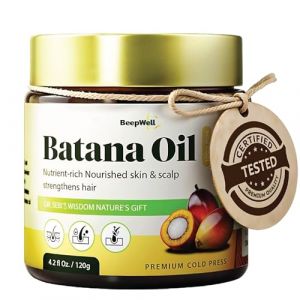 BeepWell Huile Batana pour la croissance des cheveux - Approuvée par le Dr Sebi, nourrit et renforce les cheveux du Honduras, 124,2 ml (Wiofeey, neuf)