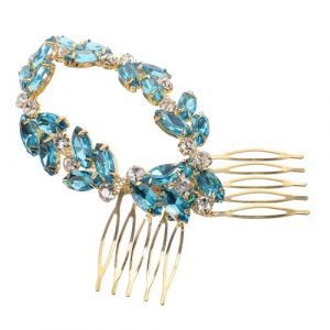 VICASKY Peigne À Cheveux En Strass En Verre Pour Barrette À Cheveux Mariage Mariée Fête De Mariage Coiffe Voile De Mariée Enterrement De Vie De Jeune Fille Accessoires De Cheveux De (Micanties, neuf)
