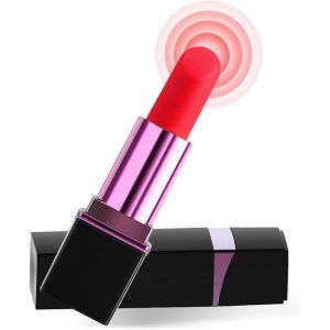 Rouge à lèvres vibrant pour les femmes Portable Masseur avec 7 Modes Sèxtôyse Plâïsir Femmè Vịbrömássëúrs Femînîn Ǵ̣ọdẹṃicheș Rẹaḷisṭe Gôde Fëmmẹ Sëx,Charge USB, (OPEN-XY, neuf)
