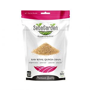 Quinoa royal biologique Seba Garden, 1 kg (2,2 lb) - 100% grains entiers boliviens royaux, sans gluten, compatible avec le k&eacute;to, source de prot&eacute;ines, riche en fibres, source de fer, sans OGM (Seba Trade, neuf)