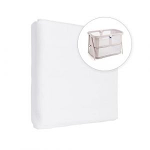 Drap-Housse en Jersey 100% Coton pour Matelas de b&eacute;b&eacute; de 95 x 65 cm (Blanc) (Baby Comfort Ltd, neuf)