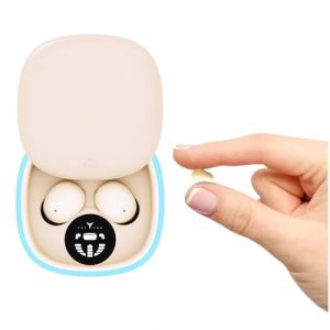 Xmenha Mini &Eacute;couteurs de Sommeil &Eacute;couteurs Oreillette Invisible Sommeil Waterproof &eacute;tanche Sport Confortable en Anti Bruit avec Micro & R&eacute;duction du Bruit L&eacute;ger &agrave; Porter Contr&ocirc;le d'appuyer de Toucher (Xmenha, neuf)