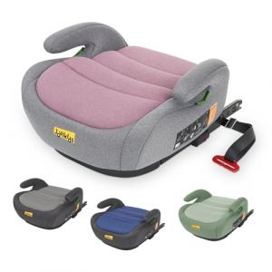 Jovikids Rehausseur Voiture Enfant, ISOFIX de 125 &agrave; 150 cm (Environ 6 &agrave; 12 ans 15-36 Kg), Si&egrave;ge Auto groupe 2 3, ECE R129, l&eacute;ger, Rehausseur Isofix (Rose) (Jovikids Car Seats, neuf)