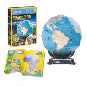 Puzzle 3D Mappemonde Globe National Geographic - Puzzle 3D Enfant +8 Ans | Globe Terrestre Enfant 32 Pièces | Maquette À Monter | Facile À Assembler (Toytown Europe, neuf)