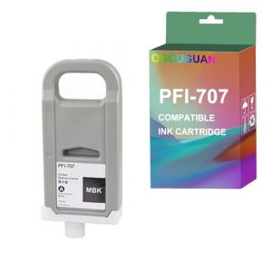 OGOUGUAN 700ML PFI707 PFI-707 PFI 707 Cartouche d'encre Compatible Couleur Premium pour l'imprimante Canon iPF 830 840 850 (MBK) (Zhuhai ouguan Electronic Technology Co., Ltd, neuf)