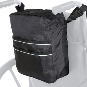 Sac de fauteuil roulant, sac universel pour fauteuil roulant, panier pour déambulateur et chaises de transport, sac pour fauteuil roulant, pochette pour accessoires de fauteuil roulant électrique, (xiaolx, neuf)