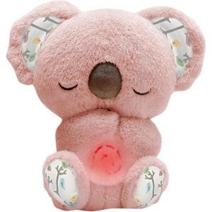 YJWZ Peluche Qui Respire pour Adulte, Peluche Bruit Blanc Bebe Veilleuse Bébé Musicale Et Lumineuse, Doudou Loutre Qui Respire, Cadeau Naissance Fille Et Garçon Nouveau-Né (YJWZ, neuf)