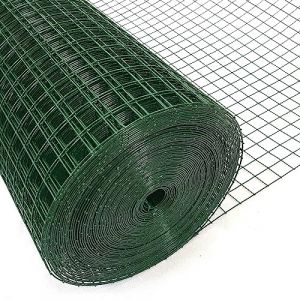La zappa Treillis soudé pour clôture en métal, maille carrée 6 x 6 mm de 25 m (25 m h 100 cm, vert plastifié) (La Zappa, neuf)