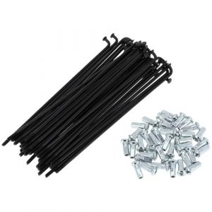 A ABSOPRO Rayons De V&eacute;lo 12G Longueur 136Mm Rayons De Roue De V&eacute;lo en Acier Au Carbone Noir 1 Ensemble (Pasopro, neuf)