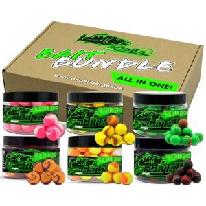 Angel-Berger Magic Baits Kit Premium Bicolore Pop Ups Tout en Un Ensemble d'App&acirc;ts Pop Up Bouillettes Pack &Eacute;conomique Carpe Hame&ccedil;ons App&acirc;ts Flottants Bouillettes Flottantes (Angelshop-Berger, neuf)