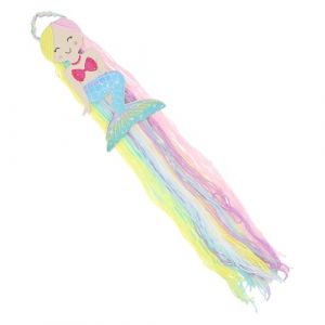 Gogogmee Organisateur Mural Porte-pinces Cheveux Sir&egrave;ne avec Pompons Support Bandeau D&eacute;co Chambre Gar&ccedil;on Fille Rangement Accessoires Coiffure pour Filles (Xiaanmall, neuf)