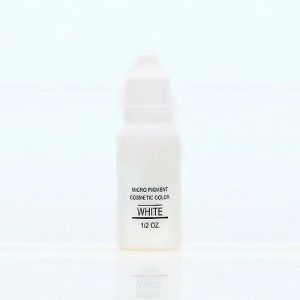 Pigment de sourcil de tatouage 1/2OZ (15ML), multicolore 23 couleurs cosmétiques pour la sélection Pigment d'encre de tatouage pour la pratique du travail de tatouage (Blanc) (CHENGplus, neuf)