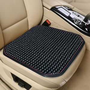 Nicoone Siège de voiture en perles de bois pour voiture/van/Taix, 45 x 45 cm, housse de siège de massage avec perles rafraîchissantes, protection sous siège de voiture, maison, chaise de bureau (Hdahui, neuf)