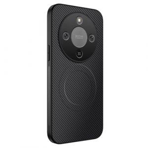 COMAKU Coque pour Honor Magic 8 Lite/Honor X9d 5G, PU Cuir +TPU Silicone avec Fibre Texture Antid&eacute;rapante et Antichoc Housse Coque - Noir (Dinsi, neuf)