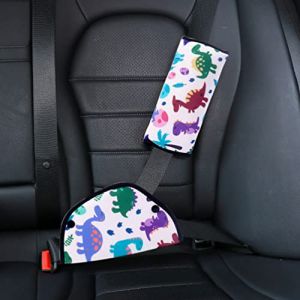 Ajusteur de ceinture de sécurité pour enfants - Coussin de voyage pour appui-tête et cou - Coussin de ceinture de sécurité - Coussin d'épaule - Positionneur de ceinture de sécurité - Sangle de (STbest, neuf)
