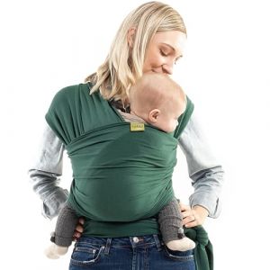 Boba | &Eacute;charpe de Portage B&eacute;b&eacute; Physiologique Coton Bio | Mod&egrave;le Original de l'&Eacute;charpe Sling Extensible | Porte B&eacute;b&eacute; Naissance Jusqu'&agrave; 15 KG | Nouveau-n&eacute; & Enfant d'Environ 3 ans | Serenity Rainforest (am_SHOP-FR, neuf)