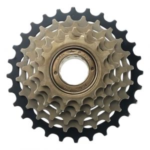 Zeroupshop Roue libre 6/7/8 vitesses 13/14-28T Cassette à visser en acier à haute teneur en carbone Pièce de rechange pour vélos de route (6 vitesses) Noir (ZeroZonespro, neuf)