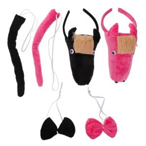 Mipcase 2ensembles Oreilles De Cheval Et Queue Serre-t&ecirc;te Cheval Avec Oreilles Pour D&eacute;guisement Et Adulte Accessoires De F&ecirc;te Et Cosplay (andy wang, neuf)