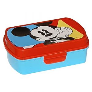 CARTOON Porte-goûter, Mickey Mouse, Disney, boîte à déjeuner, boîte à déjeuner, école, loisirs (Massi s.r.l., neuf)
