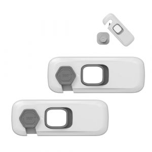 YELYTR 2 Pi&egrave;Ces S&eacute;Curit&eacute; Enfants Pour Tiroirs D'Armoires, Verrou De R&eacute;Frig&eacute;Rateur Pour Enfants, Verrou De Placard Pour Armoires Et R&eacute;Frig&eacute;Rateurs, Verrou De Fen&ecirc;Tre Pour Enfants (AQiyun888, neuf)