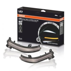 OSRAM LEDDMI F20 BK S LEDriving Indicateur dynamique de rétroviseur à LED - édition noire, Set de 2, Nero (Metler FR, neuf)