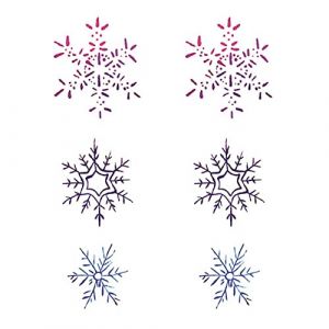 tatouages, tatouages temporaires, Autocollants de tatouage flocon de neige bleu glace, petites lignes fraîches peintes à la main, imperméables for femmes, 5 feuilles (DXSXX, neuf)