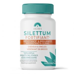 SILETTUM Fortifiant Boîte de 60 Comprimés | Agit pour des Cheveux et Ongles Forts, Résistants et plein de Vigueur | Pour Cheveux et Ongles Fragilisés et Cassants | Laboratoire Jaldes (Ma Santé, neuf)