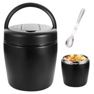 Bo&icirc;te Alimentaire Isotherme 1,5 L Thermos Alimentaire Chaud, Boite Isotherme Repas Chaud Bo&icirc;tes Alimentaires Isothermes Lunch Box Isotherme Avec Cuill&egrave;re, R&eacute;cipient Isotherme Pour Ecole Bureau Camping (TRUST AND BU, neuf)