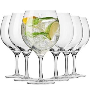 Krosno Verres ballon pour gin et eau | Lot de 6 | 700 ml | Collection Harmony | Id&eacute;al pour la maison, les restaurants et les &eacute;v&eacute;nements | Compatible lave-vaisselle | Cristal sans plomb (Krosno Glass, neuf)