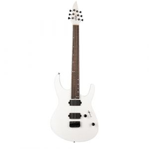 EART EYP-Pulse Guitare &eacute;lectrique avec corps en acajou torr&eacute;fi&eacute;, finition satin&eacute;e, extr&eacute;mit&eacute;s arrondies, frettes Jumbo en acier inoxydable (blanc) (EARTGUITAR, neuf)