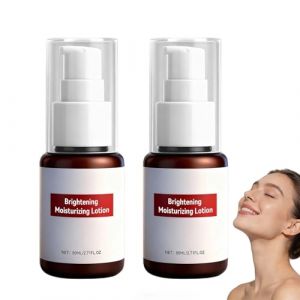 Lotion hydratante &eacute;claircissante, lotion &eacute;claircissante douce pour la peau, lotions hydratantes longue dur&eacute;e avec vitamine E, lotions nourrissantes apaisantes pour le visage, cr&egrave;me quotidienne (2PCS) (Lumina rouge, neuf)