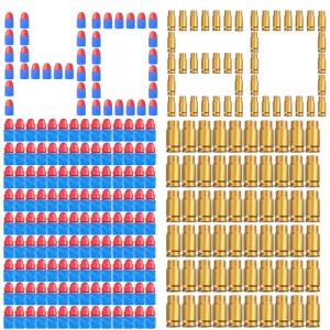 Lot de 200 pistolets en mousse pour jouets - Munitions de signalisation - Accessoires d'armes jouets pour enfants (ZZGPS, neuf)