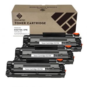 ZOOMTEC Remplacement pour HP CE278A 78A Cartouche de Toner pour Imprimante HP Laserjet Pro P1606 P1606DN P1600 P1560 P1566 M1536DNF M1536 MFP (3X Noir) (PicView-FR, neuf)